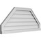 Ekena Millwork Octagonal Top Surface Mount PVC Gable Vent w/ 2"W x 2"P Brickmould Sill Frame, 42"W x 18"H GVPOT42X1803SN - alternate 4